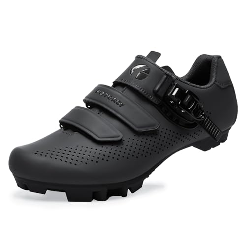 FOTGOAT Homme Chaussures VTT Femmes Montagne Cyclisme Chaussures Vélo Compatibles