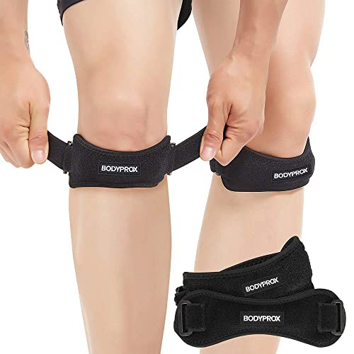 Bodyprox Lot de 2 sangles de genou pour tendon rotulien,