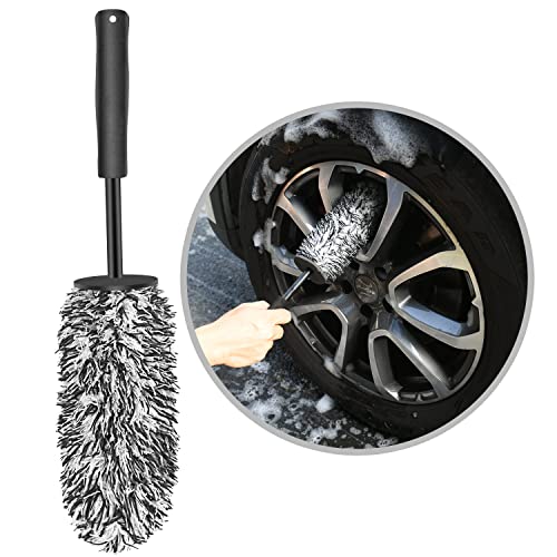 URAQT Brosse Jantes Voiture, Brosse de Nettoyage en Microfibre, Brosse