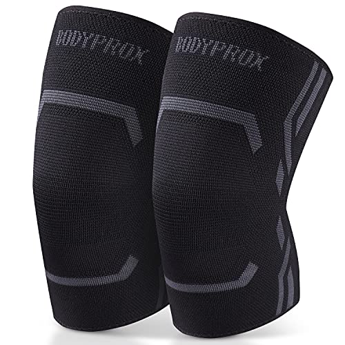 Bodyprox Lot de 2 genouillères de compression pour homme et
