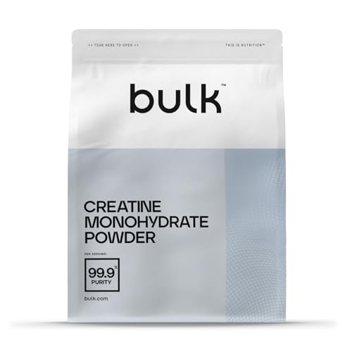 Bulk Créatine Monohydrate en Poudre, 100 g, 20 Portions, Micronisé