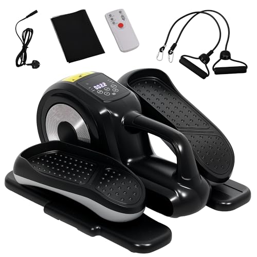SPORTNOW Elliptique de Bureau, vélo elliptique électrique avec télécommande et