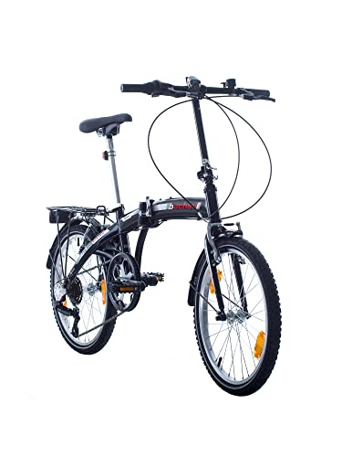 Multibrand Distribution Probike 20 Pouces Vélo Pliant, 6 Vitesses, vélo