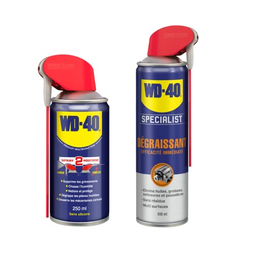 Lot WD-40, Produit Multifonction 250ml + Dégraissant WD-40 SPECIALIST Spray