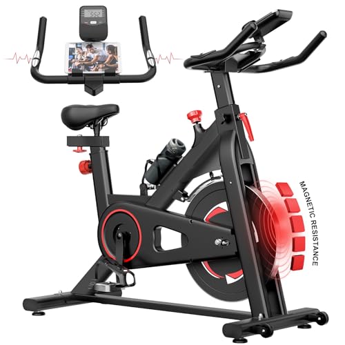 Hovoya Vélo d'Appartement Adulte, Vélo Stationnaire Magnétique avec Résistance Ajustable,
