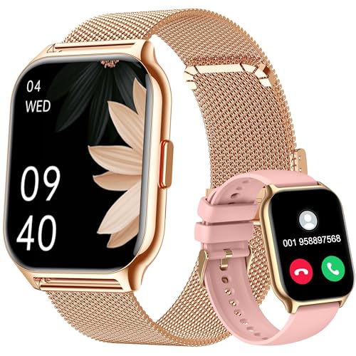 ZOSKVEE Montre Connectée Femme Homme avec Appel Bluetooth, 2,0" HD