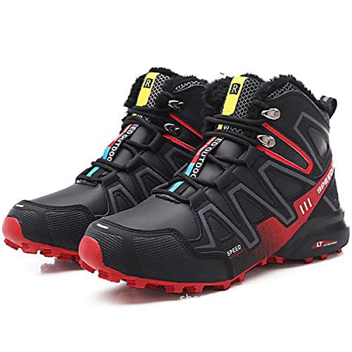 WYUKN Chaussures de Cyclisme VTT, Chaussures de Moto pour Hommes,