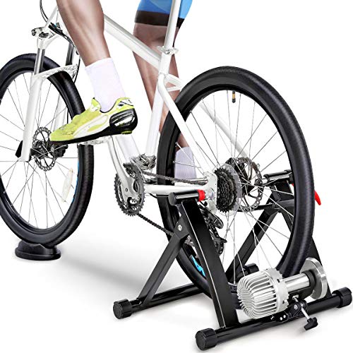 Yaheetech Fluid Home Trainer Entraîneur de vélo, 5 Vitesses Réglables,