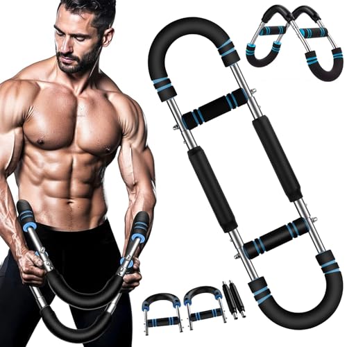 Musculation Bras Torsadés Réglable 66 à 110 lbs, Pectoraux Musculation