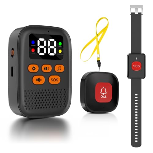 Chatthen Bracelet Alarme Personne Agee, Montre Urgence Senior, Système d'alerte