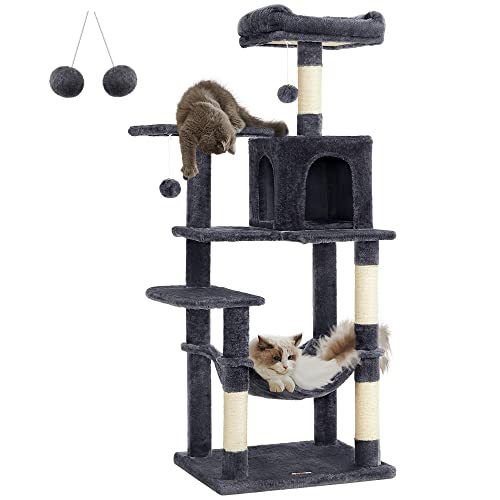 Feandrea Arbre à Chat Hauteur 143 cm, Tour de Jeux