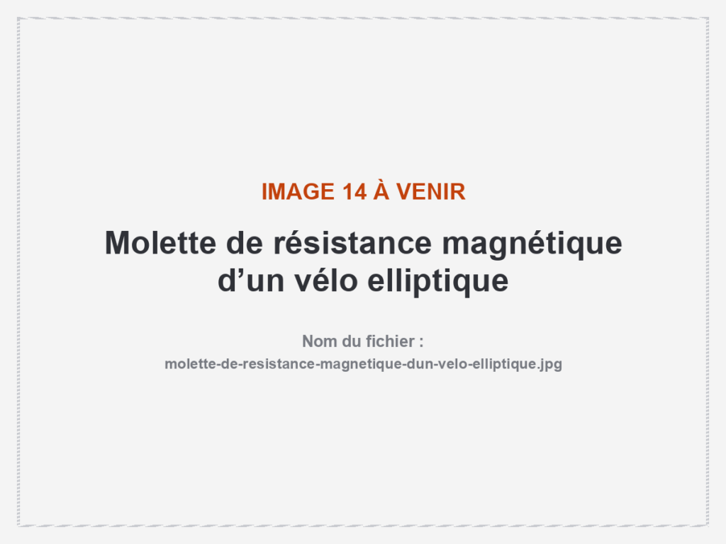 Molette de résistance magnétique d’un vélo elliptique